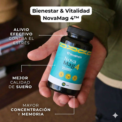 NovaMag 4™ - Bienestar y vitalidad superior diaria de Magnesio